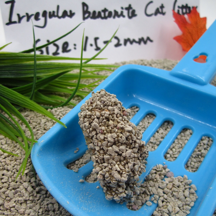 Clean Paws Popular Eco-friendly Irregulare Shape Bentonite Cat litter 1-4 mm